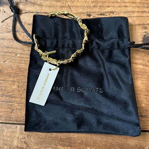 NEW Amber Sceats 24k Gold Plated Emery Cuff Bracelet Anthropologie NWT - Picture 6 of 8